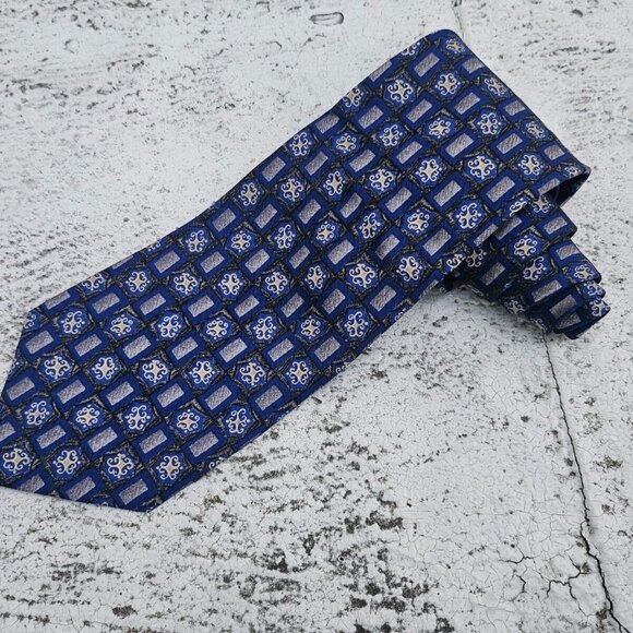 Geoffrey Beene Men Tie Multi Color Necktie100% Silk Classic Tie Made in USA - Picture 4 of 10